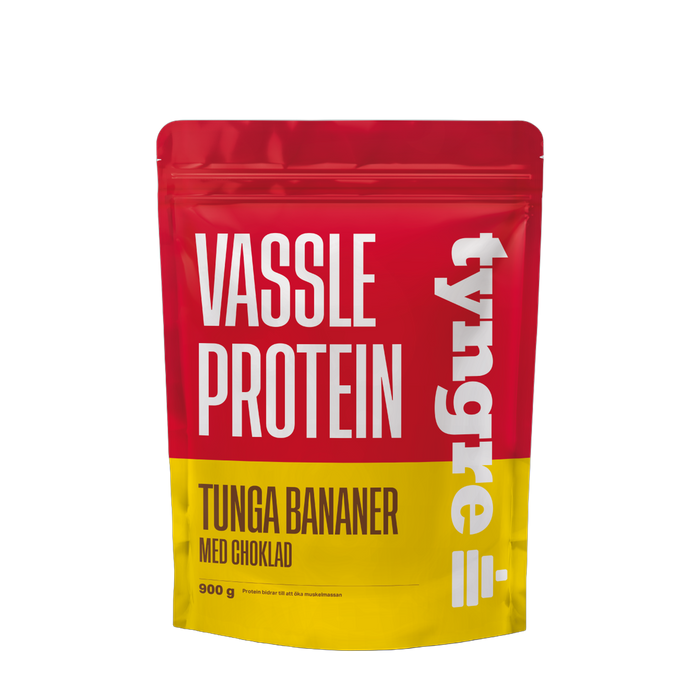 Tyngre Vassle Tunga Bananer med choklad 900g, Proteinpulver