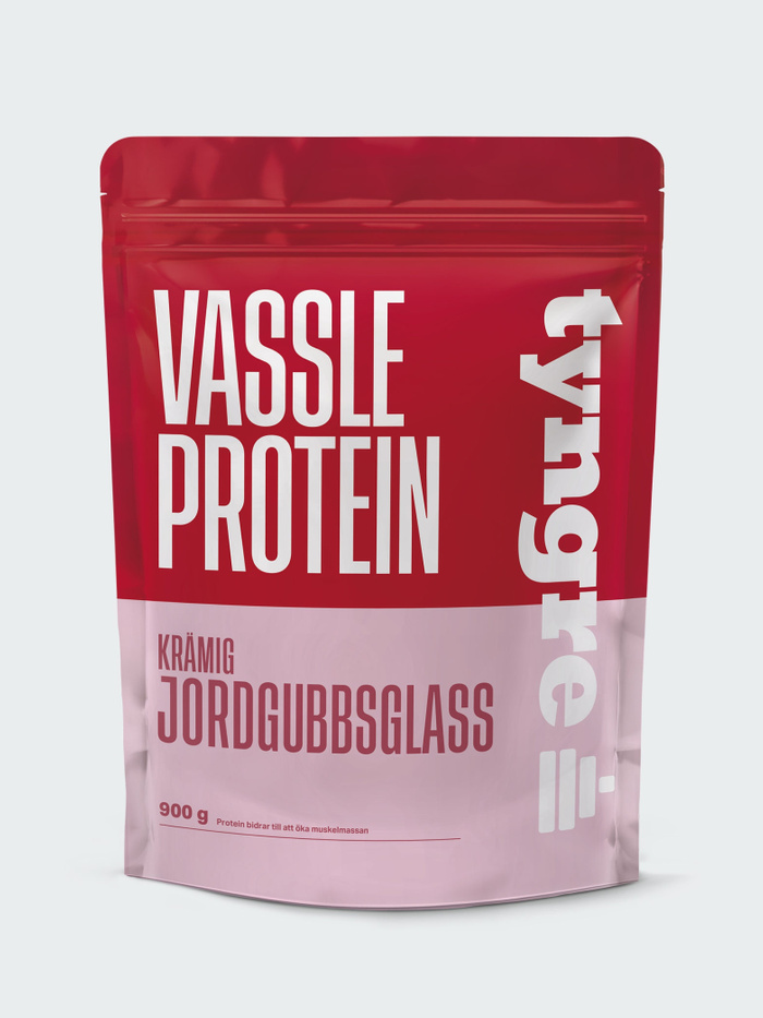 Tyngre Vassle Krämig Jordgubbsglass 900g, Pro