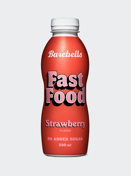 Produktfoto för Barebells Fast Food Strawberry 500 ml