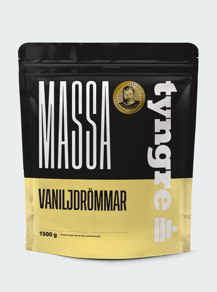 Tyngre Tyngre Massa Vaniljdrömmar 1500g, Gainer 1500g, Kolhydratspulver