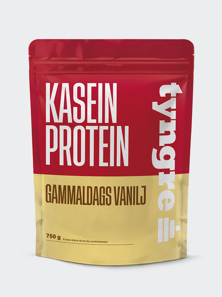 Tyngre Kasein Gammaldags Vanilj 750g, Proteinpulver