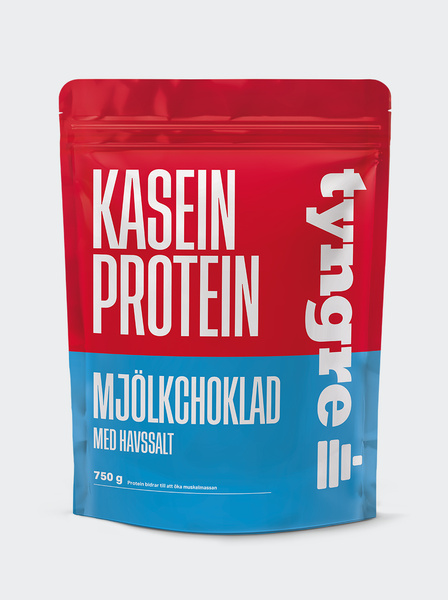 Tyngre Kasein Mjölkchoklad med havssalt 750g, Proteinpulver