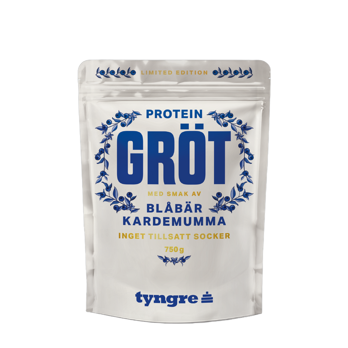 Tyngre Grötmix Blåbär Kardemumma 750g, Proteingröt