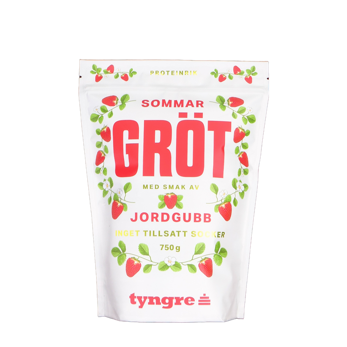 Tyngre Mannagrynsgröt Med Jordgubbar 750g, Proteingröt