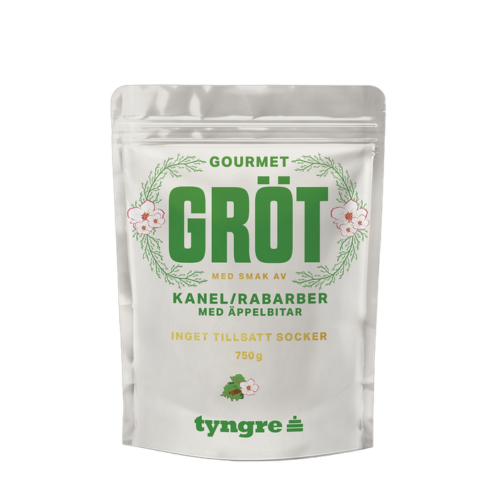 Tyngre Gourmetgröt Kanel/Rabarber Med Äppelbitar 750g, Proteingröt