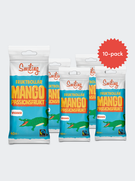 Smiling Fruktbollar Mango/Passion 10-pack