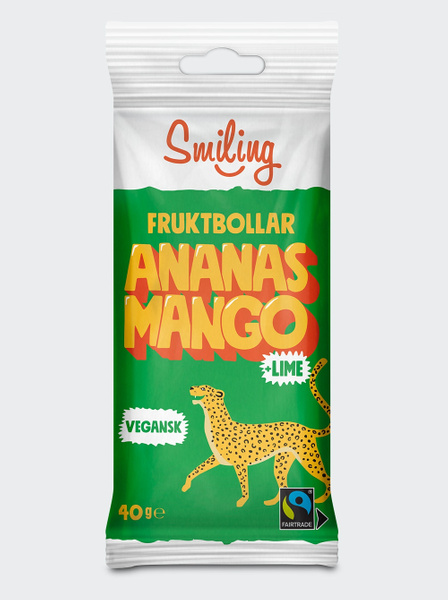 Smiling Fruktbollar Ananas/Mango/Lime