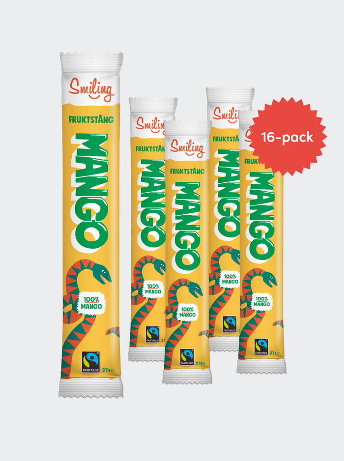 Smiling Fruktstång Mango 16-pack
