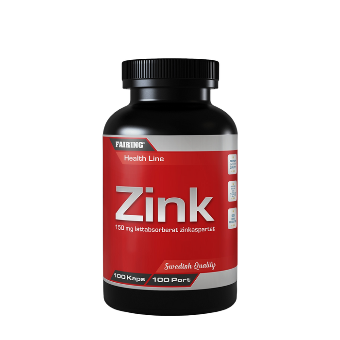 Fairing Zink 150mg/kapsel 100 kapslar, Vitaminer & Mineraler