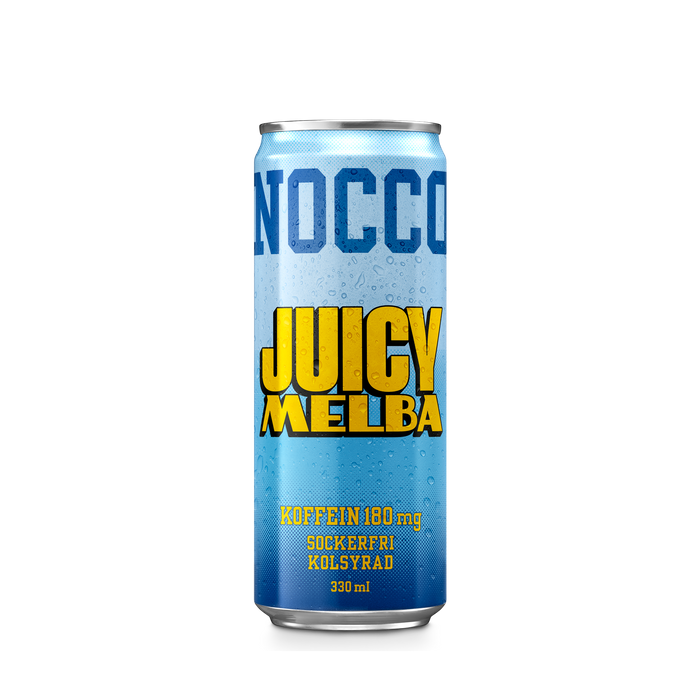 NOCCO Juicy Melba 330 ml, 180mg koffein - BCAA - sockerfri funktionsdryck