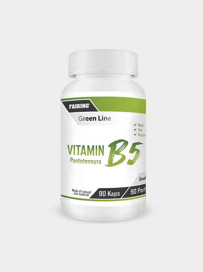 Fairing Vitamin B5 500mg/kapsel 90 kapslar, Vitaminer & Mineraler