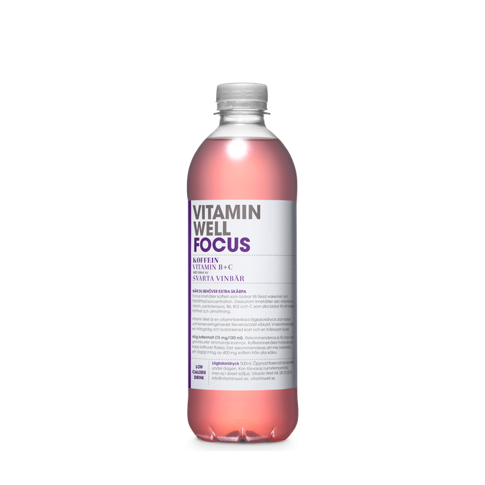 Vitamin Well Focus 500 ml, Vitamindryck