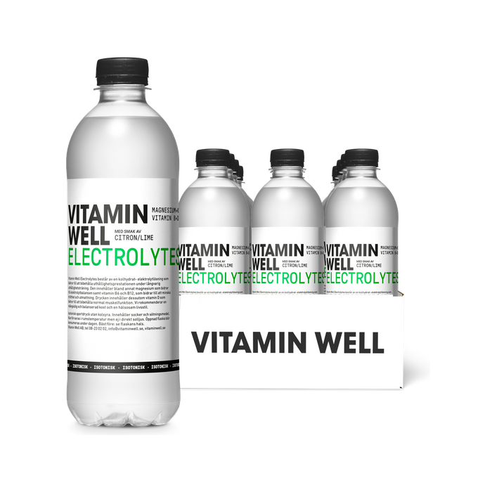 Vitamin Well Electrolytes 001 12-pack, Vitamindryck, Sportdryck med elektrolyter