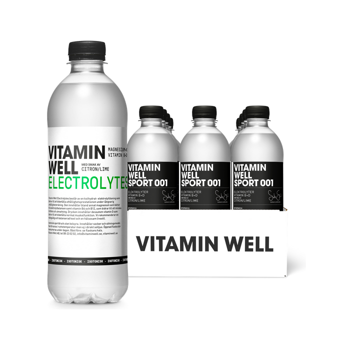 Vitamin Well Sport 001 12-pack, Sportdryck med elektrolyter