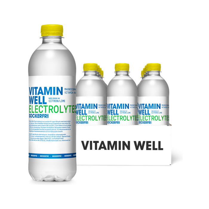 Vitamin Well Electrolytes 002 12-pack, Vitamindryck, Sportdryck med elektrolyter