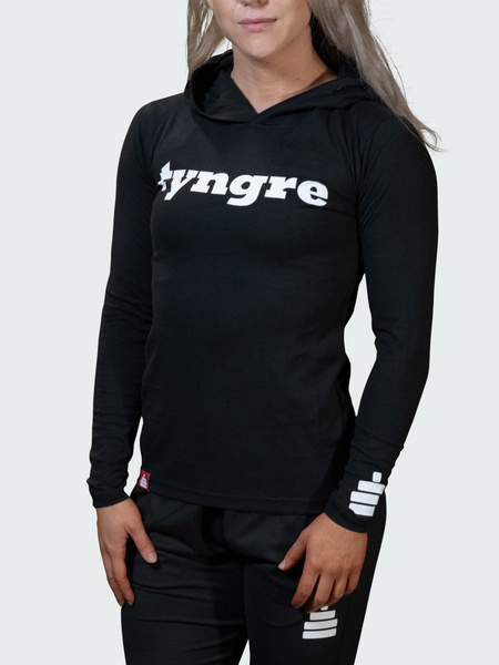 Tyngre Hoodie Flow Womens Black M Träningskläder