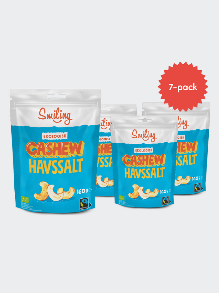Smiling Cashew Havssalt 160g 7-pack