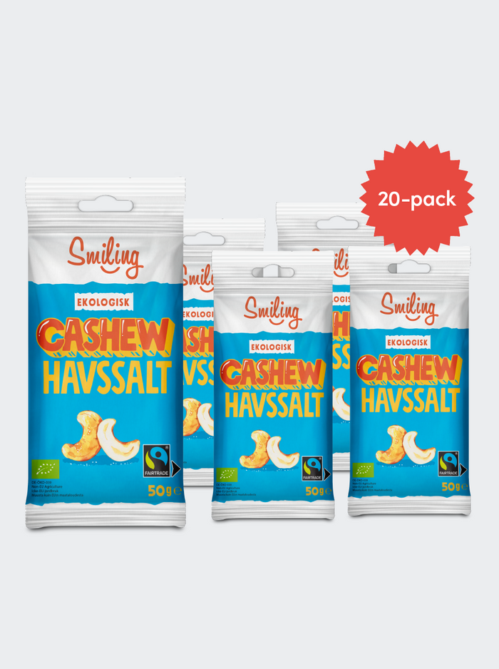 Smiling Cashew Havssalt 50g 20-pack