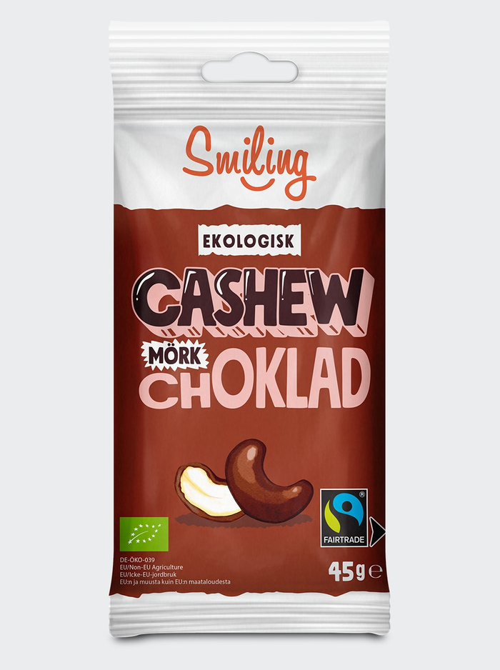 Smiling Cashew Mörk Choklad 45g