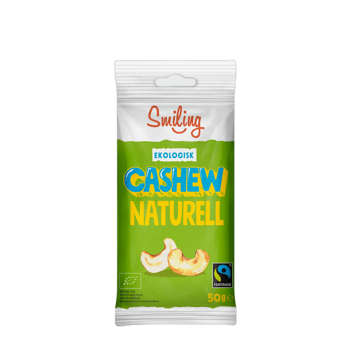 Smiling Cashew Naturell 50g 20-pack