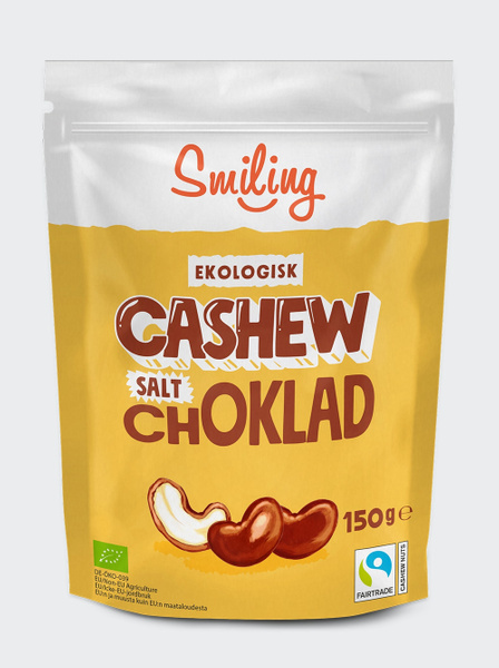 Smiling Cashew Salt Choklad 150g