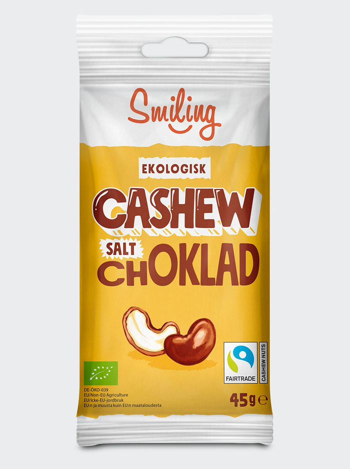 Smiling Cashew Salt Choklad 45g