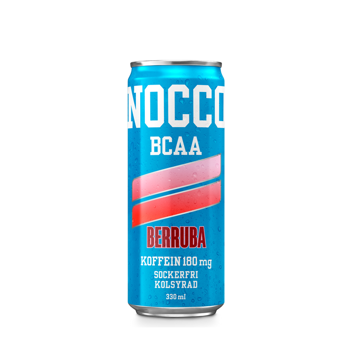 NOCCO Berruba 330 ml, 180mg koffein - BCAA - sockerfri funktionsdryck