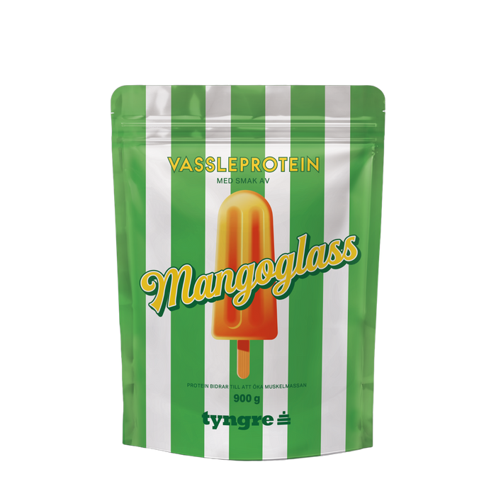 Tyngre Vassle Mangoglass 900g, Proteinpulver