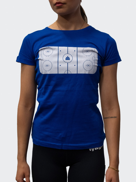 Tyngre T-Shirt Hockey Womens Royal Blue XS, Träningskläder