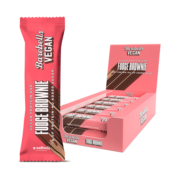 Barebells Vegan Fudge Brownie 12-pack, Proteinbars