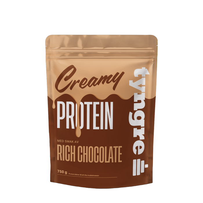 Tyngre Creamy Rich Chocolate 750g, Proteinpulver