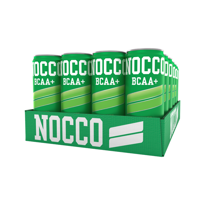 NOCCO Äpple 24-pack BCAA+, koffein- & sockerfri funktionsdryck