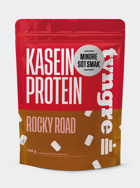 Tyngre Kasein Rocky Road Mindre Söt Smak 750g, Proteinpulver