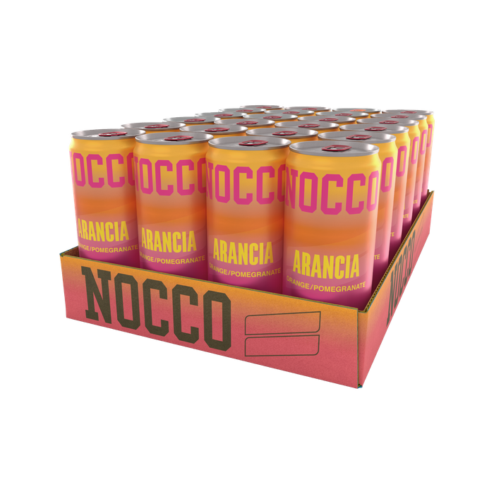 NOCCO Arancia 24-pack, 180mg koffein - BCAA - sockerfri funktionsdryck
