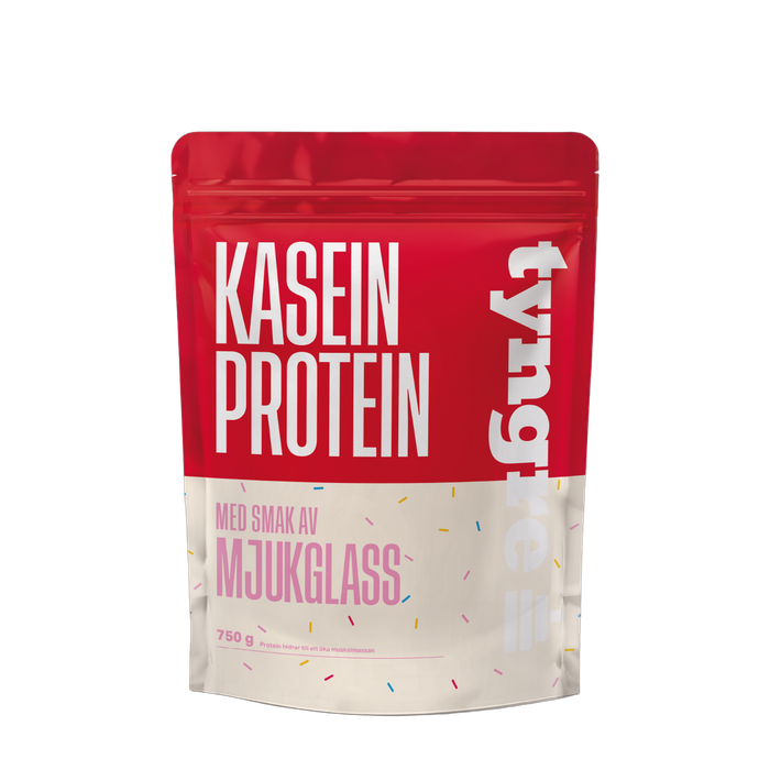 Tyngre Kasein Mjukglass 750g, Proteinpulver