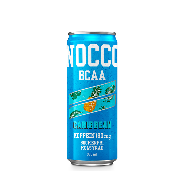 NOCCO Caribbean 330 ml, 180mg koffein - BCAA - sockerfri funktionsdryck