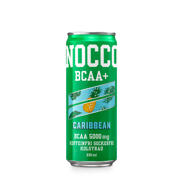 NOCCO Grön Caribbean 330 ml BCAA+, koffein- & sockerfri funktionsdryck