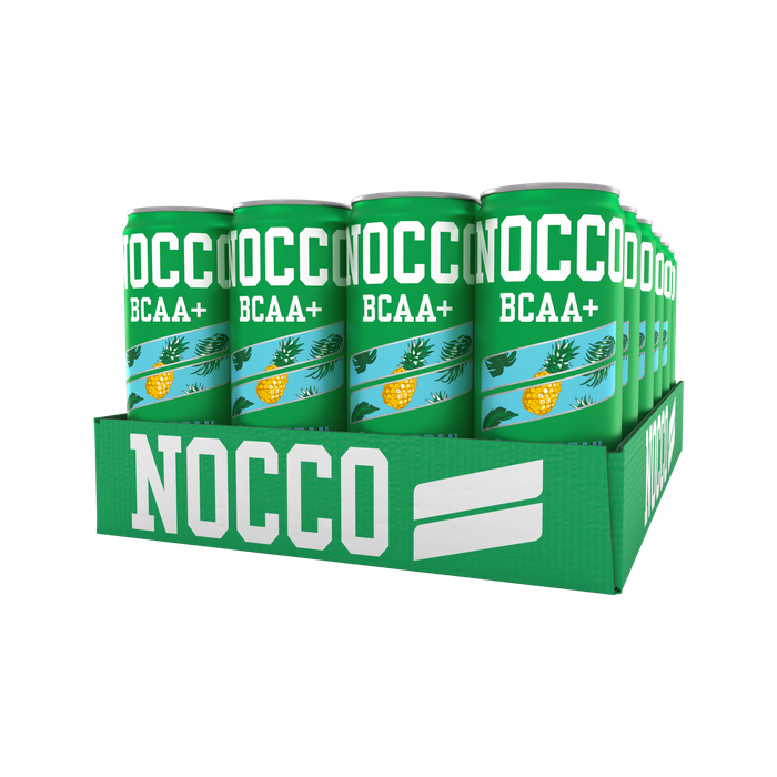 NOCCO Grön Caribbean 24-pack BCAA+, koffein- & sockerfri funktionsdryck