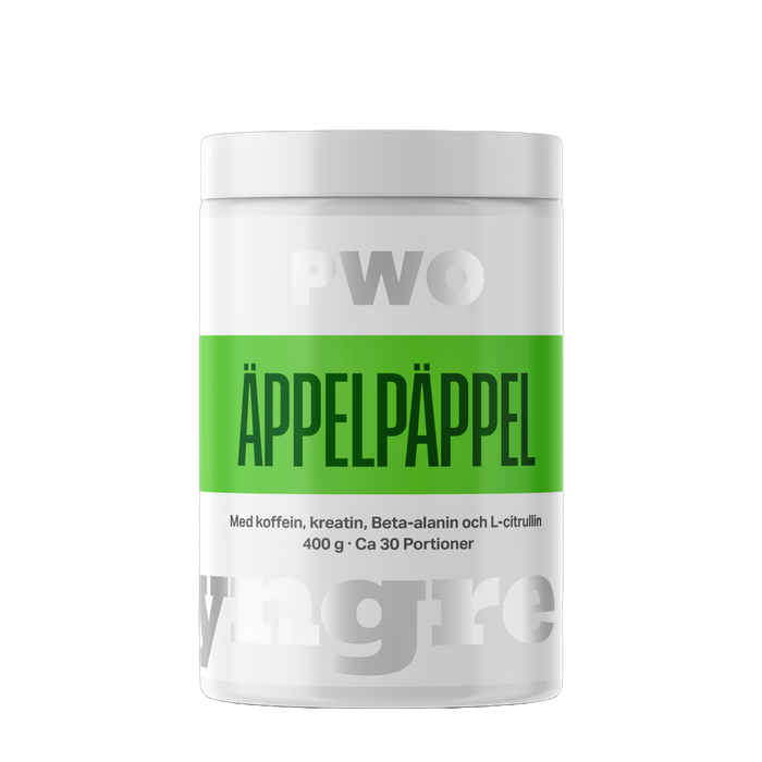 Tyngre PWO Äppelpäppel, Pre workout