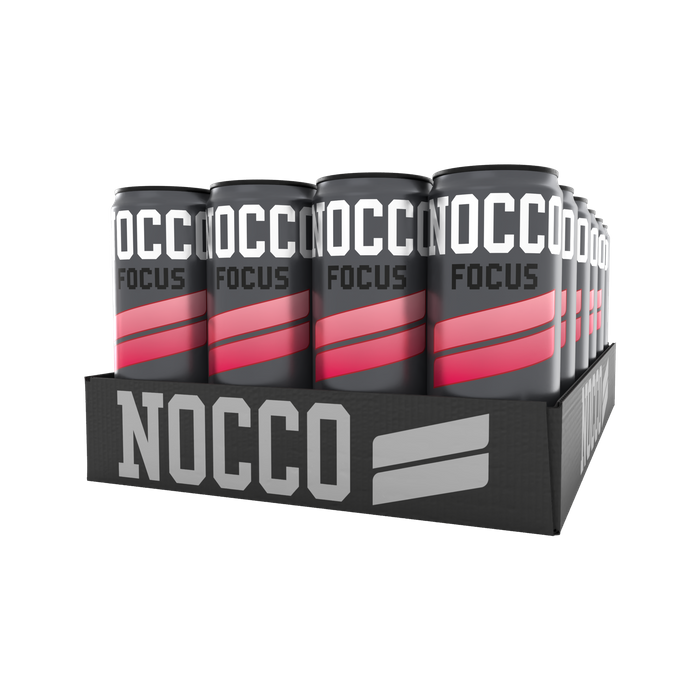 NOCCO FOCUS The Berries 24-pack, 180mg koffein - sockerfri funktionsdryck