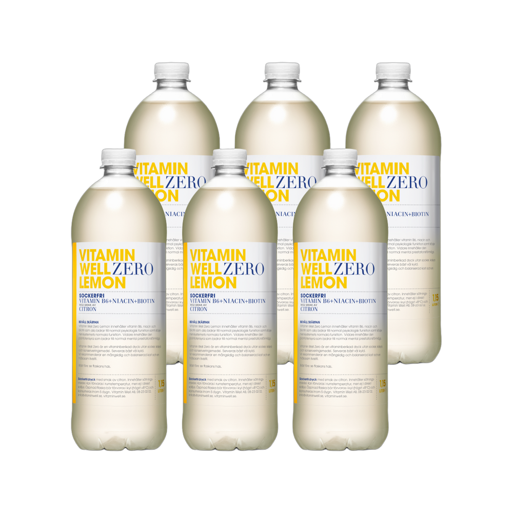 Vitamin Well Zero Lemon Family Size 6-pack