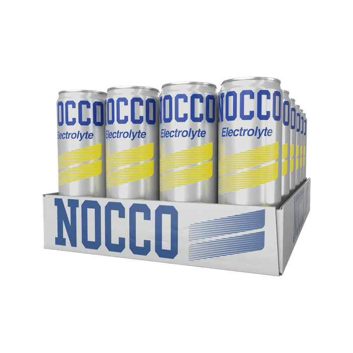 NOCCO Electrolyte Lemon/Lime 24-pack, 180mg koffein - BCAA - sockerfri funktionsdryck