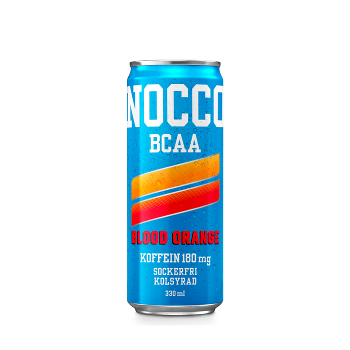 NOCCO Blood Orange 330 ml, 180mg koffein - BCAA - sockerfri funktionsdryck