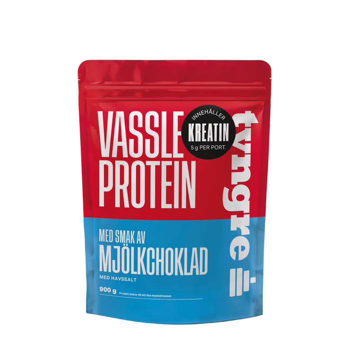 Tyngre Vassle & Kreatin Mjölkchoklad havssalt 900g, Proteinpulver