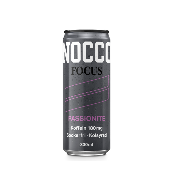 NOCCO Passionite 330ml, 180mg koffein - BCAA - sockerfri funktionsdryck