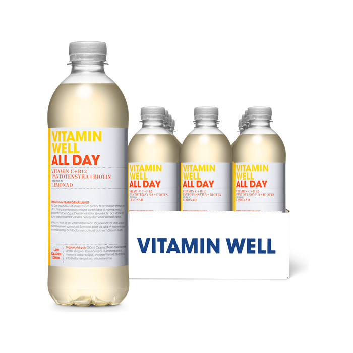 Vitamin Well All Day 12-pack, Vitamindryck