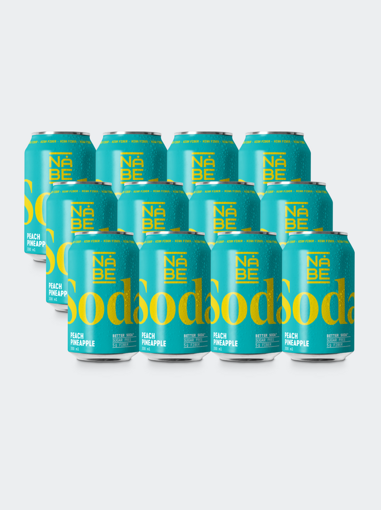 NÅBE Soda - Peach Pineapple 12-pack