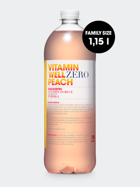 Vitamin Well Zero Peach Family Size 1,15l