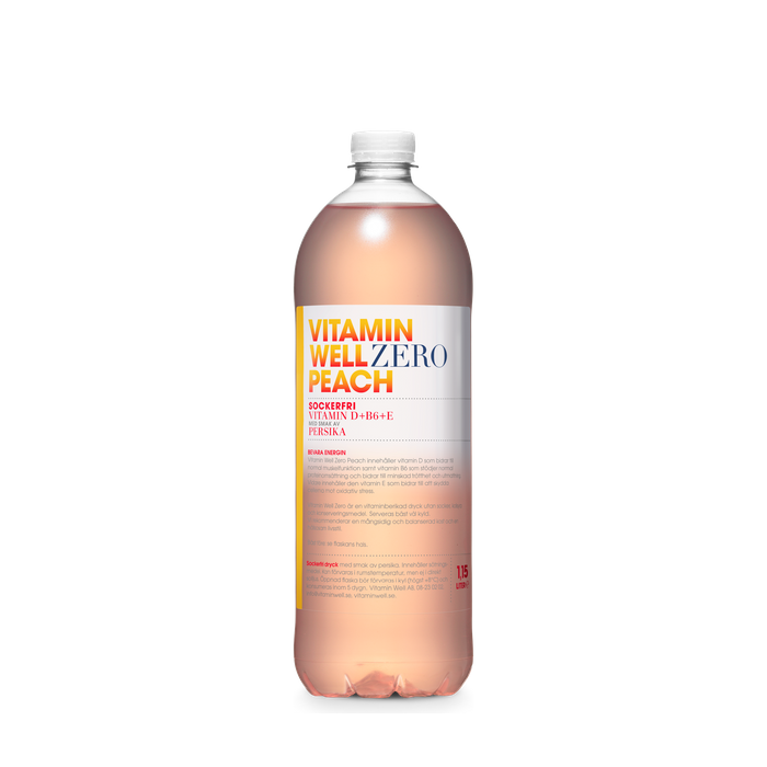 Vitamin Well Zero Peach Family Size 6-pack