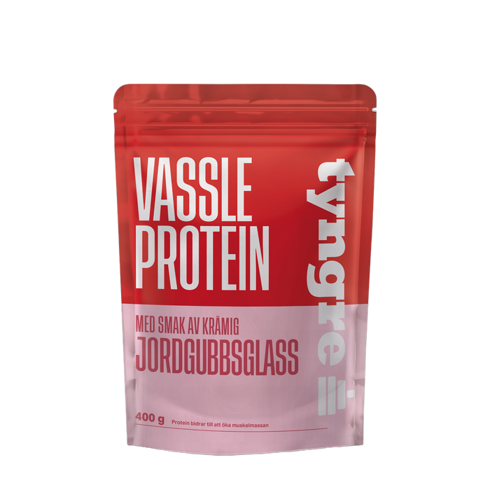 Tyngre Vassle Krämig Jordgubbsglass 400g, Pro